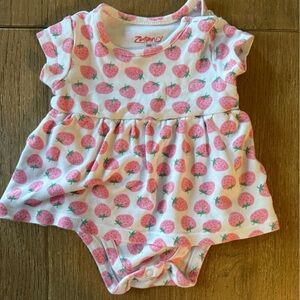 Zutano Pink Strawberry Dress